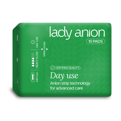 LADY ANION, higieniniai paketai dienai, 240 mm, 20 vnt. paveikslėlis