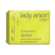 LADY ANION ACTIVE, ploni paketai, 180 mm, 15 vnt. paveikslėlis