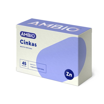 AMBIO CINKAS, 45 tabletės paveikslėlis