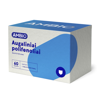 AMBIO AUGALINIAI POLIFENOLIAI, 60 tablečių paveikslėlis