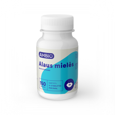 AMBIO ALAUS MIELĖS, 500 mg, 150 tablečių paveikslėlis