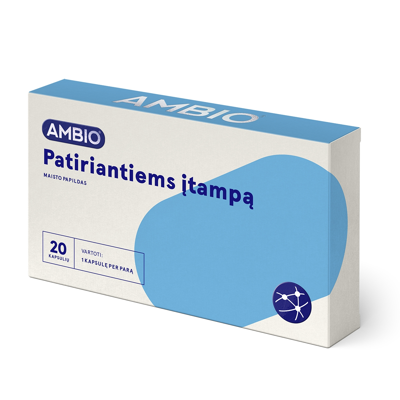 AMBIO PATIRIANTIEMS ĮTAMPĄ, 20 kapsulių paveikslėlis