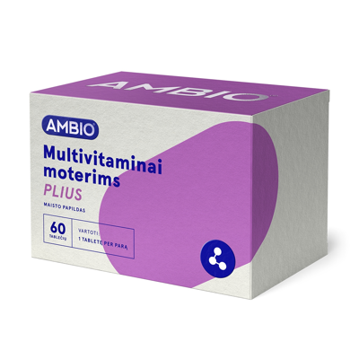 AMBIO MULTIVITAMINAI MOTERIMS PLIUS, 60 tablečių paveikslėlis