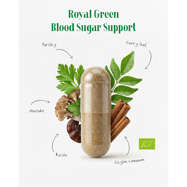 ROYAL GREEN BIO BLOOD SUGAR SUPPORT, N60 vkaps. ROYAL GREEN BIO BLOOD SUGAR SUPPORT, N60 vkaps.