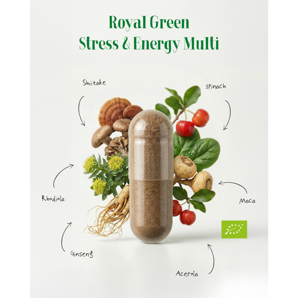 ROYAL GREEN BIO STRESS & ENERGY MULTI N60 vkaps. ROYAL GREEN BIO STRESS & ENERGY MULTI N60 vkaps.
