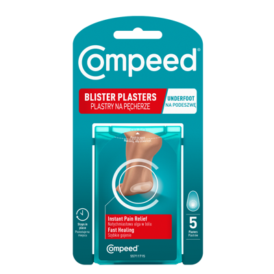 COMPEED, padų pūslių pleistrai sportuojantiems, 5 vnt. paveikslėlis