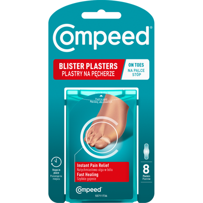 COMPEED, pleistras kojų pirštų pūslėms, 8 vnt. paveikslėlis