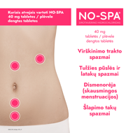 NO-SPA, 40 mg, plėvele dengtos tabletės, N24 paveikslėlis NO-SPA, 40 mg, plėvele dengtos tabletės, N24 paveikslėlis