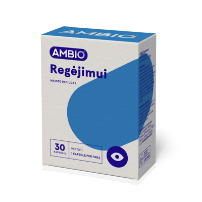 AMBIO REGĖJIMUI (20mg liuteino), 30 kapsulių paveikslėlis