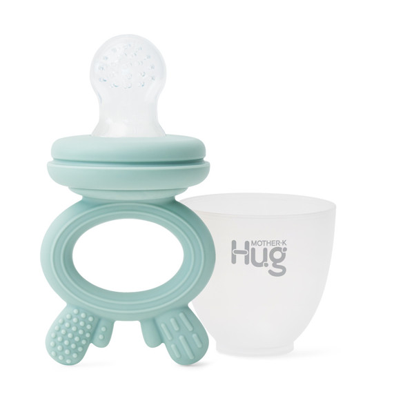 Mother-K Hug Silikoninis Maitintuvas, Mint, nuo 3 mėn.