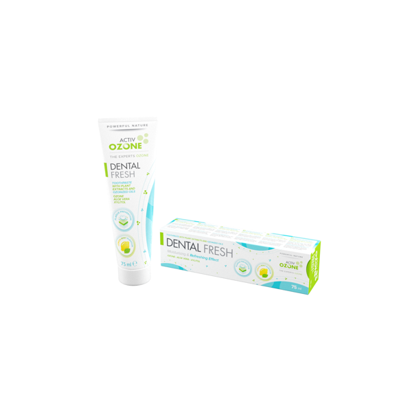 ACTIVOZONE DANTŲ PASTA SU AUGALŲ EKSTRAKTAIS IR OZONUOTAIS ALIEJAIS 75 ml