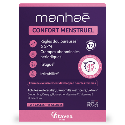 VITAVEA Manhaé Confort Menstruel, 45  vnt paveikslėlis