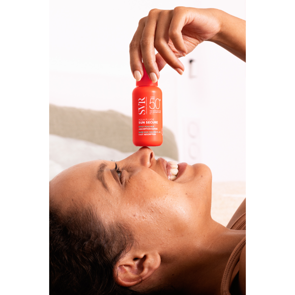 SVR SUN SECURE AQUA FLUIDE ULTRA-LEGER, apsauga nuo saulės veidui, SPF50+, 50ml paveikslėlis SVR SUN SECURE AQUA FLUIDE ULTRA-LEGER, apsauga nuo saulės veidui, SPF50+, 50ml paveikslėlis