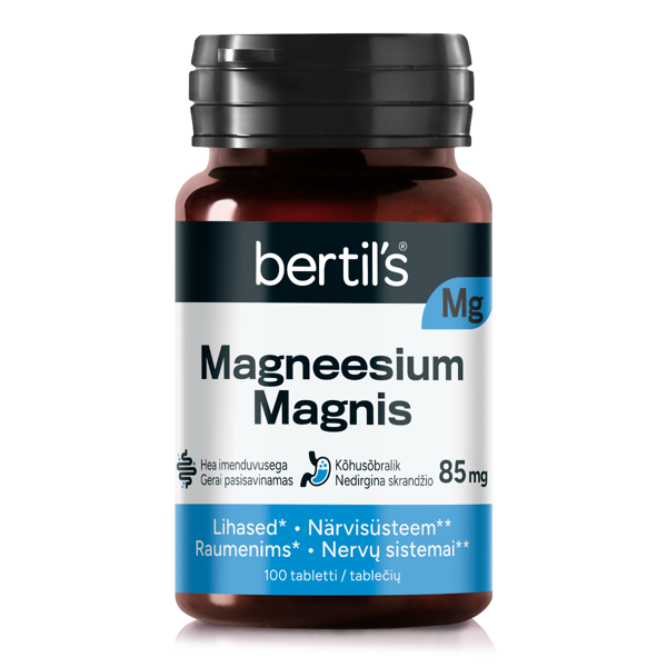 BERTIL'S KELASIN MAGNIS 85 MG, 100 tablečių paveikslėlis BERTIL'S KELASIN MAGNIS 85 MG, 100 tablečių paveikslėlis