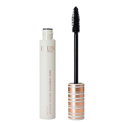 IDUN Minerals išskirtinės apimties suteikiantis blakstienų tušas, juodos spalvos Eir Nr. 5013, 13,5 ml