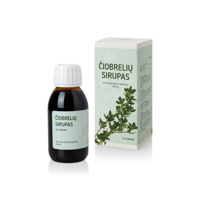 ČIOBRELIŲ SIRUPAS, atsikosėjimui lengvinti, 100 ml paveikslėlis