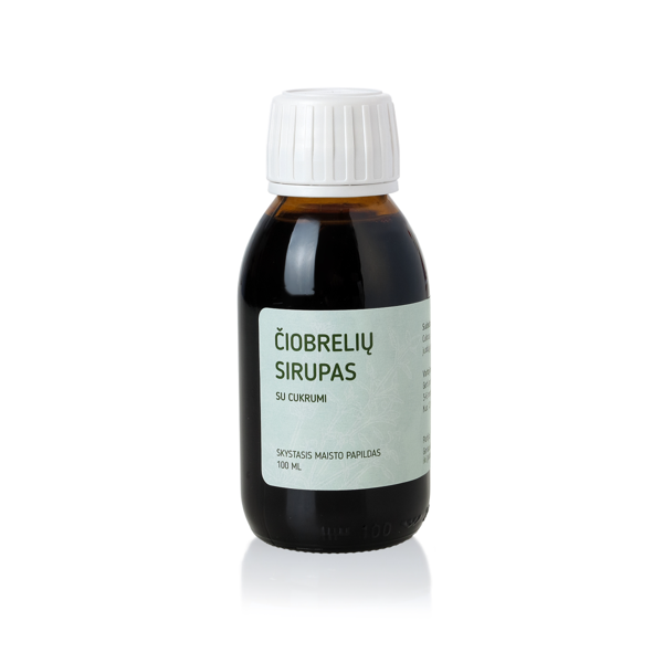 ČIOBRELIŲ SIRUPAS, atsikosėjimui lengvinti, 100 ml paveikslėlis