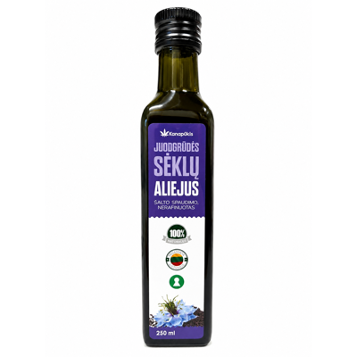 KANAPŪKIS Juodgrūdės aliejus 250 ml