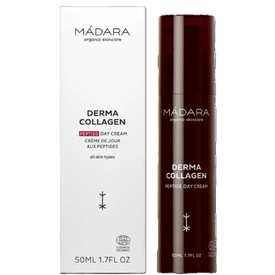 MÁDARA, Stangrinamasis veido kremas „Derma Collagen Hydra-Silk“, ekologiškas, 50 ml