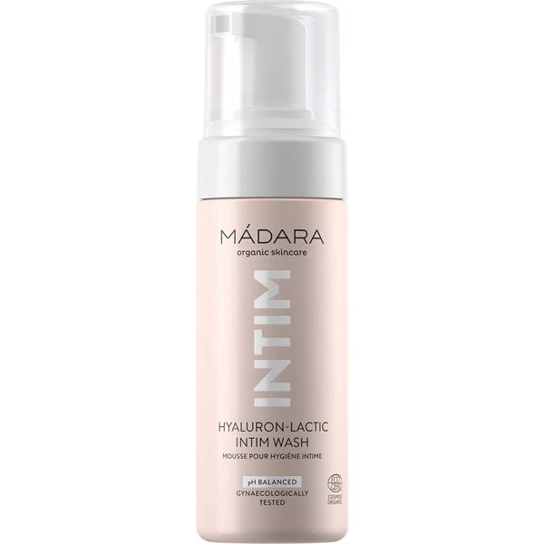 MÁDARA, Intymios higienos prausiklis su hialurono ir pieno rūgštimis, ekologiškas, 150 ml paveikslėlis