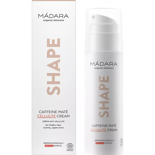MÁDARA, Anticeliulitinis kūno kremas su kofeinu ir mate, 150 ml MÁDARA, Anticeliulitinis kūno kremas su kofeinu ir mate, 150 ml