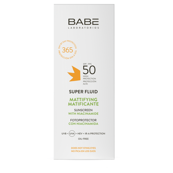 BABĒ SUPER FLUID, apsauginė emulsija riebiai, mišriai veido odai, SPF50, 50 ml paveikslėlis
