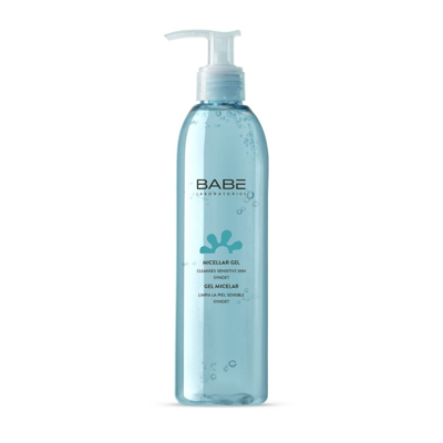 BABE FACIAL, raminamasis gelinis micelių prausiklis jautriai, raustančiai veido odai, 240 ml paveikslėlis