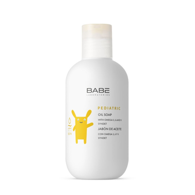 BABE PEDIATRIC, aliejinis prausiklis sausai, atopinei kūdikių ir vaikų kūno odai, 200 ml paveikslėlis