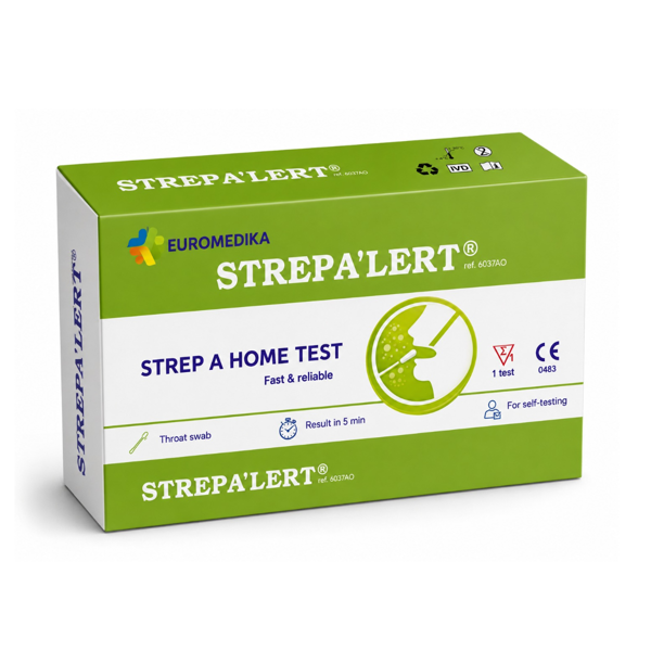 STREPA'LERT, Gerklės infekcijos testas, N1 paveikslėlis STREPA'LERT, Gerklės infekcijos testas, N1 paveikslėlis