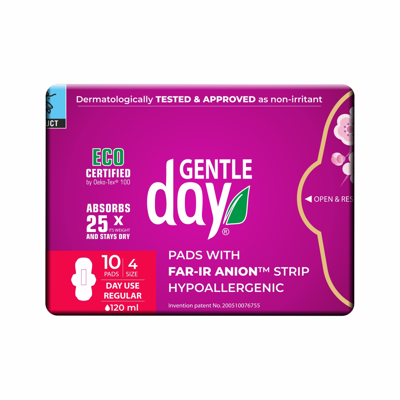 GENTLE DAY FAR-IR ANION, dieniniai higieniniai paketai, 10 vnt. paveikslėlis