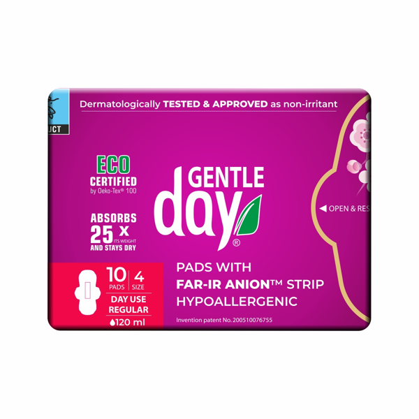 GENTLE DAY FAR-IR ANION, dieniniai higieniniai paketai, 10 vnt. paveikslėlis