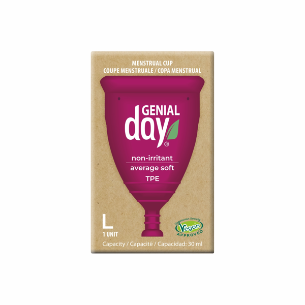 GENIAL DAY, menstruacinė taurelė, L paveikslėlis