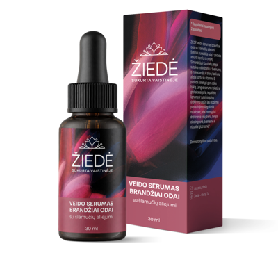 ŽIEDĖ, veido serumas brandžiai odai su šlamučių aliejumi, 30 ml paveikslėlis