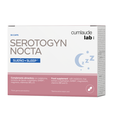 CUMLAUDE LAB SEROTOGYN NOCTA, su melatoninu, 30 kapsulių paveikslėlis