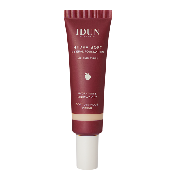 IDUN Minerals Hydra Soft skystas mineralinis makiažo pagrindas  Nr. 1253 Freja, 30 ml