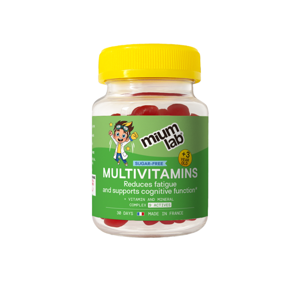 MIUM LAB KIDS maisto papildas MULTIVITAMINAI vaikams. Nuo 3 metų! 30 guminukų.