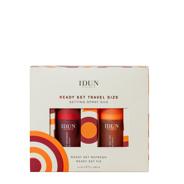 IDUN Minerals rinkinys veido dulksnos (READY SET REFRESH, 50 ml + READY SET FIX, 50 ml), 1 vnt.