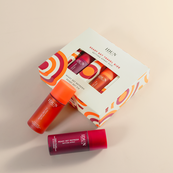 IDUN Minerals rinkinys veido dulksnos (READY SET REFRESH, 50 ml + READY SET FIX, 50 ml), 1 vnt.