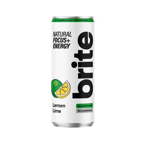 BRITE, natūralus energinis gėrimas, citrinos ir laimo, 330ml paveikslėlis