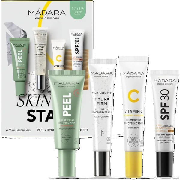 MÁDARA, Veido priežiūros rinkinys SKIN STARS, 1 vnt. MÁDARA, Veido priežiūros rinkinys SKIN STARS, 1 vnt.