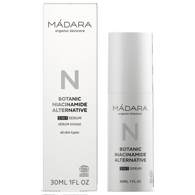 MÁDARA, Niacinamido augalinės alternatyvos serumas 5 IN 1, ekologiškas, 30 ml