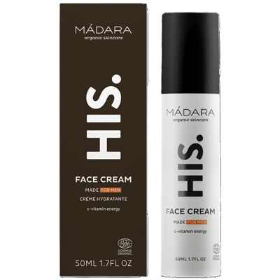 MÁDARA, Veido kremas vyrams, ekologiškas, 50 ml