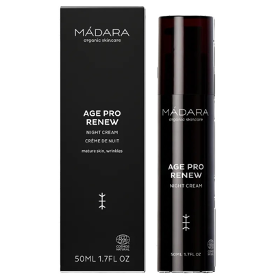 MÁDARA, Naktinis veido kremas AGE PRO RENEW, 50 ml