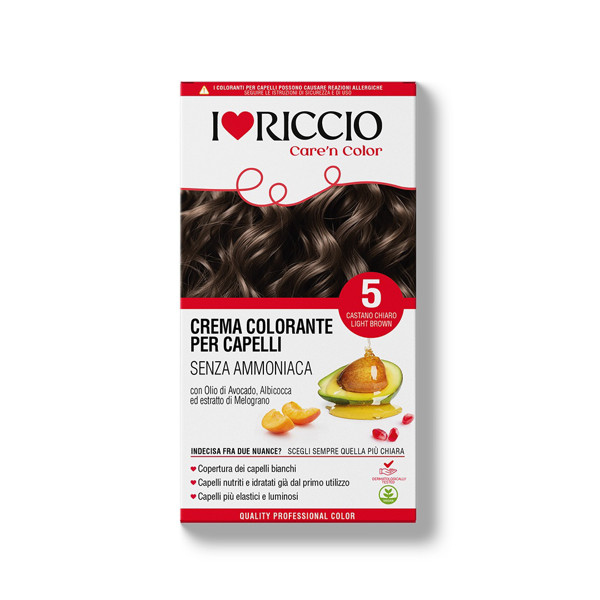 I Love Riccio beamoniakiai plaukų dažai - šviesiai ruda spalva, 145 ml. I-Love-Riccio-beamoniakiai-plaukų-dažai-šviesiai-ruda-spalva.