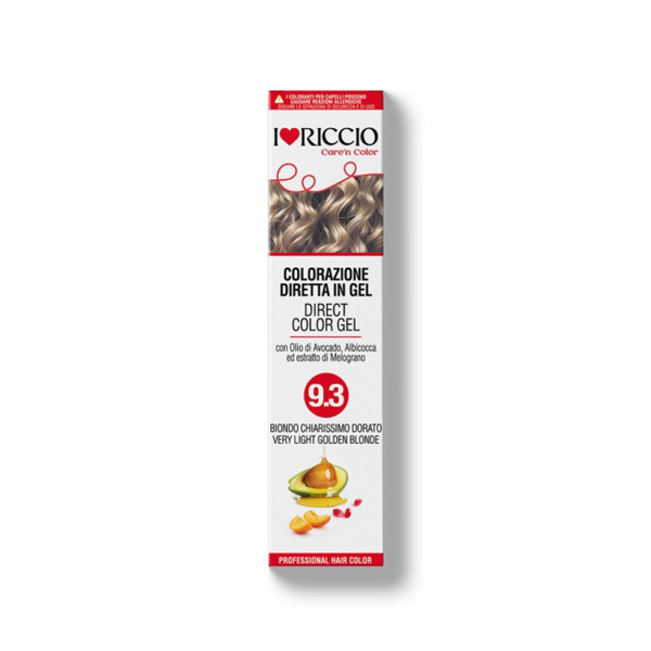 I Love Riccio geliniai tonuojantys dažai plaukams – labai šviesi auksinė spalva, 100 ml. I Love Riccio geliniai tonuojantys dažai plaukams – labai šviesi auksinė spalva, 100 ml.