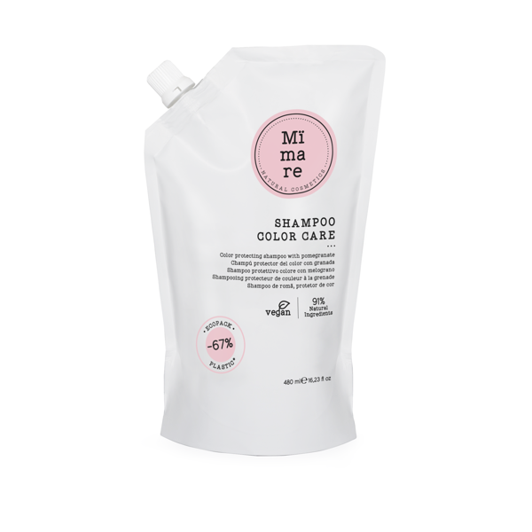 Mimare Color Care dažytų plaukų šampūnas su granatų ekstraktu, 480 ml