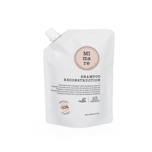 Mimare Reconstructive atkuriamasis šampūnas su balžos sėklų aliejumi, 200 ml Mimare Reconstructive atkuriamasis šampūnas su balžos sėklų aliejumi, 200 ml