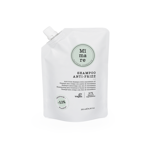 Mimare ANTI FRIZZ glotninamasis šampūnas su makadamijų aliejumi, 200 ml Mimare ANTI FRIZZ glotninamasis šampūnas su makadamijų aliejumi, 200 ml