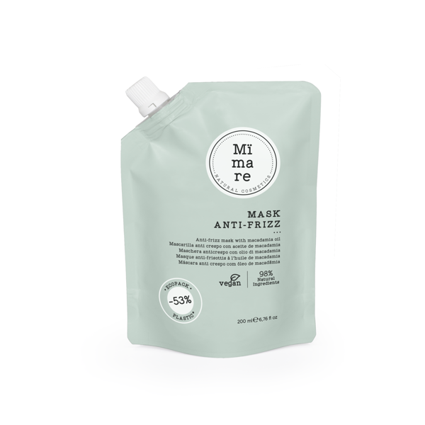 Mimare ANTI FRIZZ glotninamoji plaukų kaukė su makadamijų aliejumi, 200 ml Mimare ANTI FRIZZ glotninamoji plaukų kaukė su makadamijų aliejumi, 200 ml