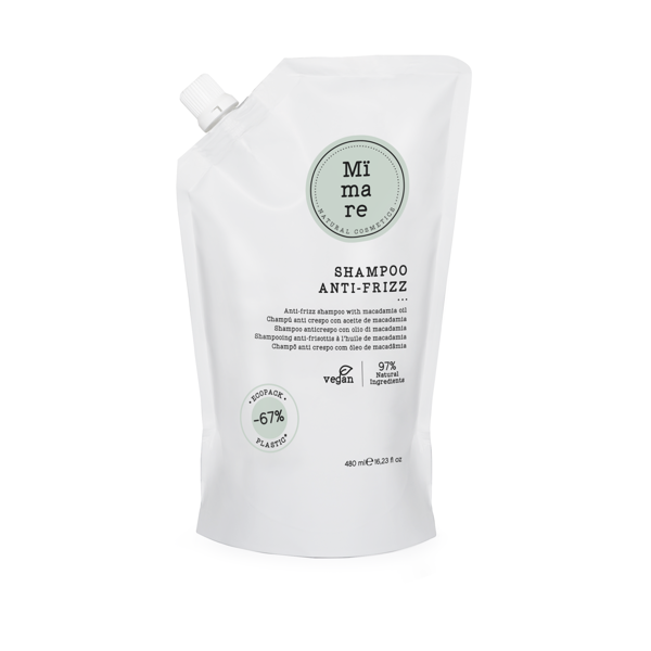 Mimare ANTI FRIZZ glotinamasis šampūnas su makadamijų aliejumi, 480 ml Mimare ANTI FRIZZ glotinamasis šampūnas su makadamijų aliejumi, 480 ml